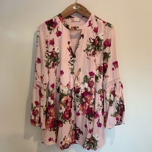 Altar’d State Pink Floral Dress Sz S ✨